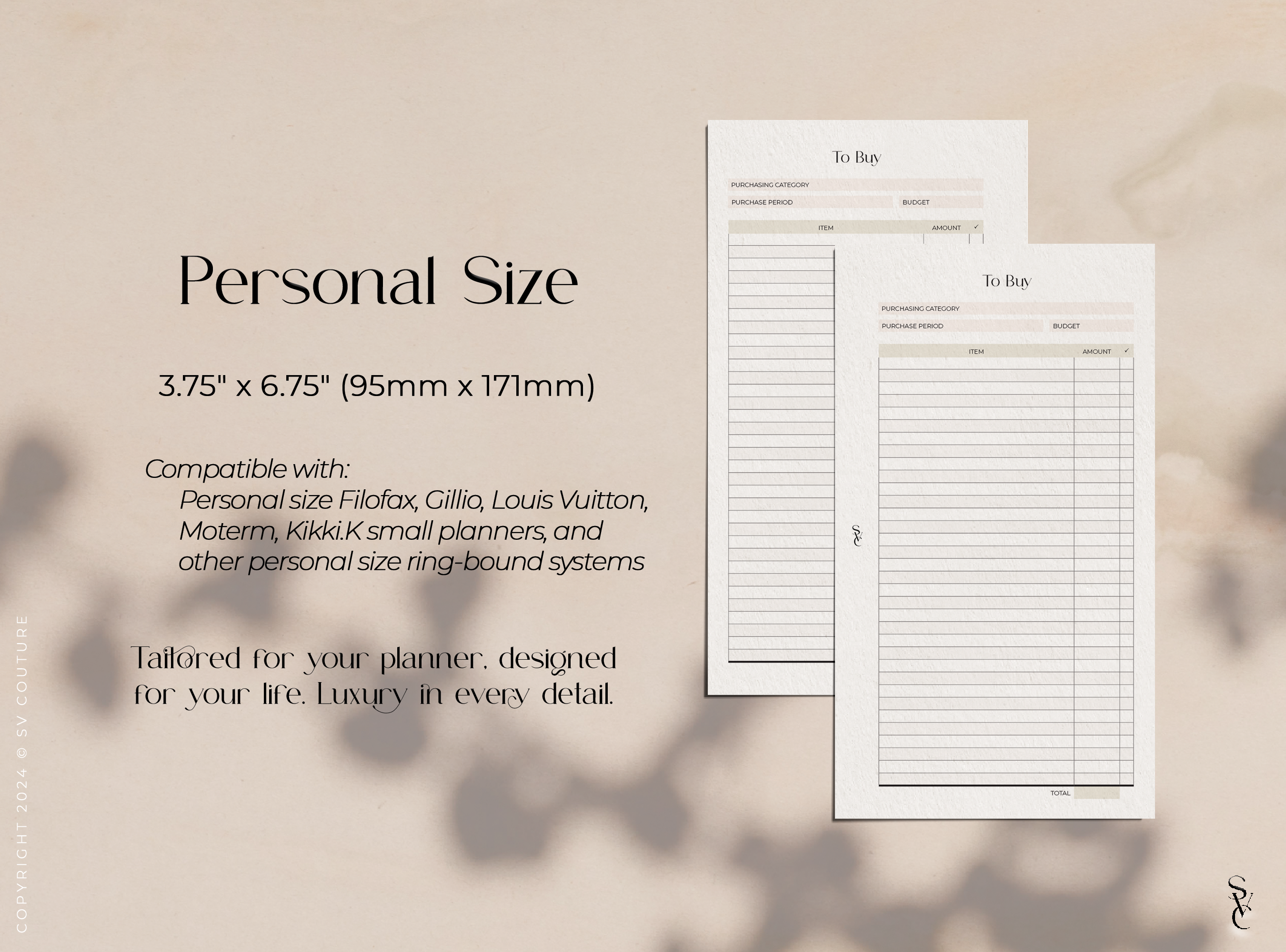 To Buy/Shopping List with Prices