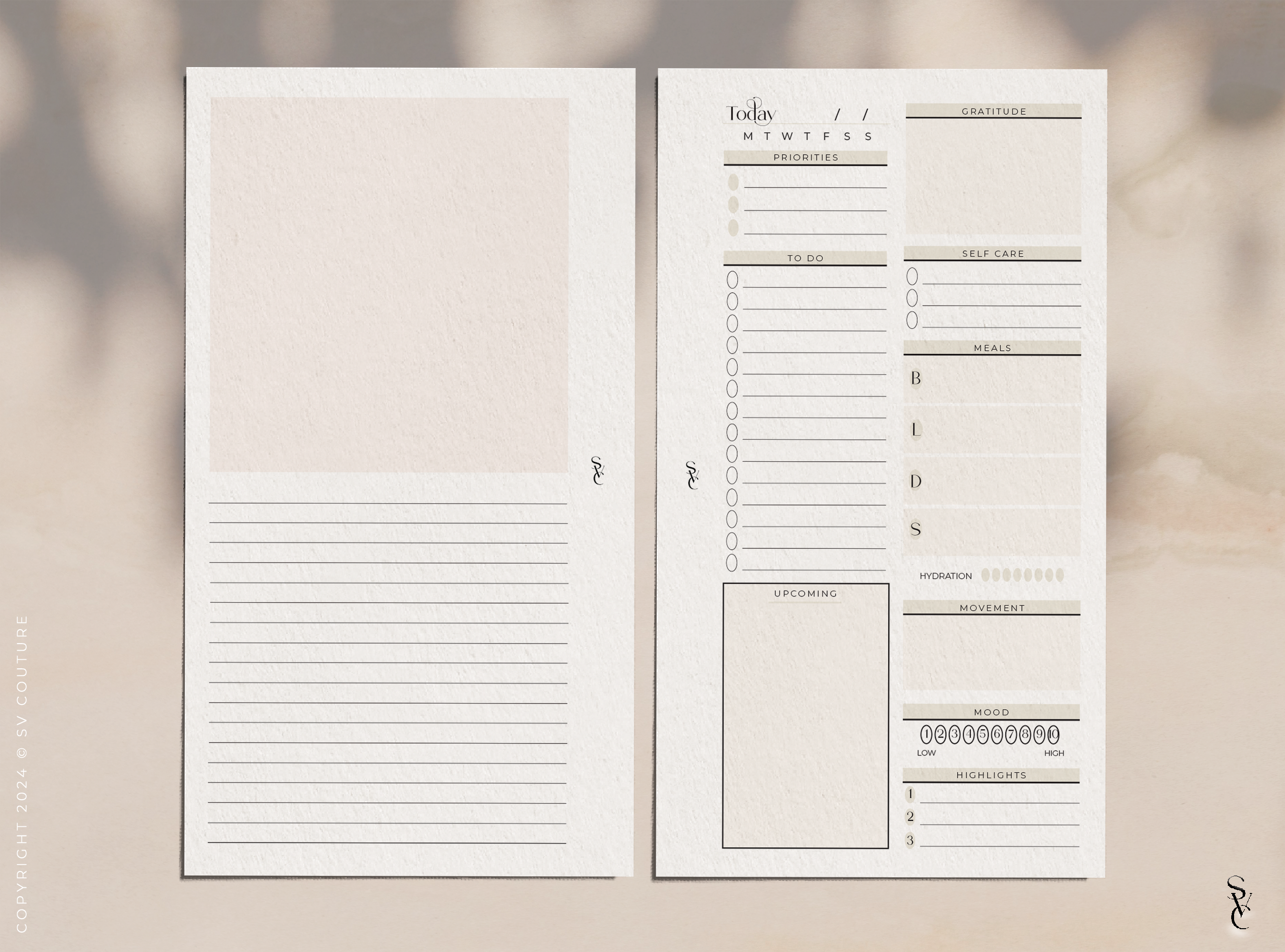 SV Signature Dailies + Block/Lined Notes