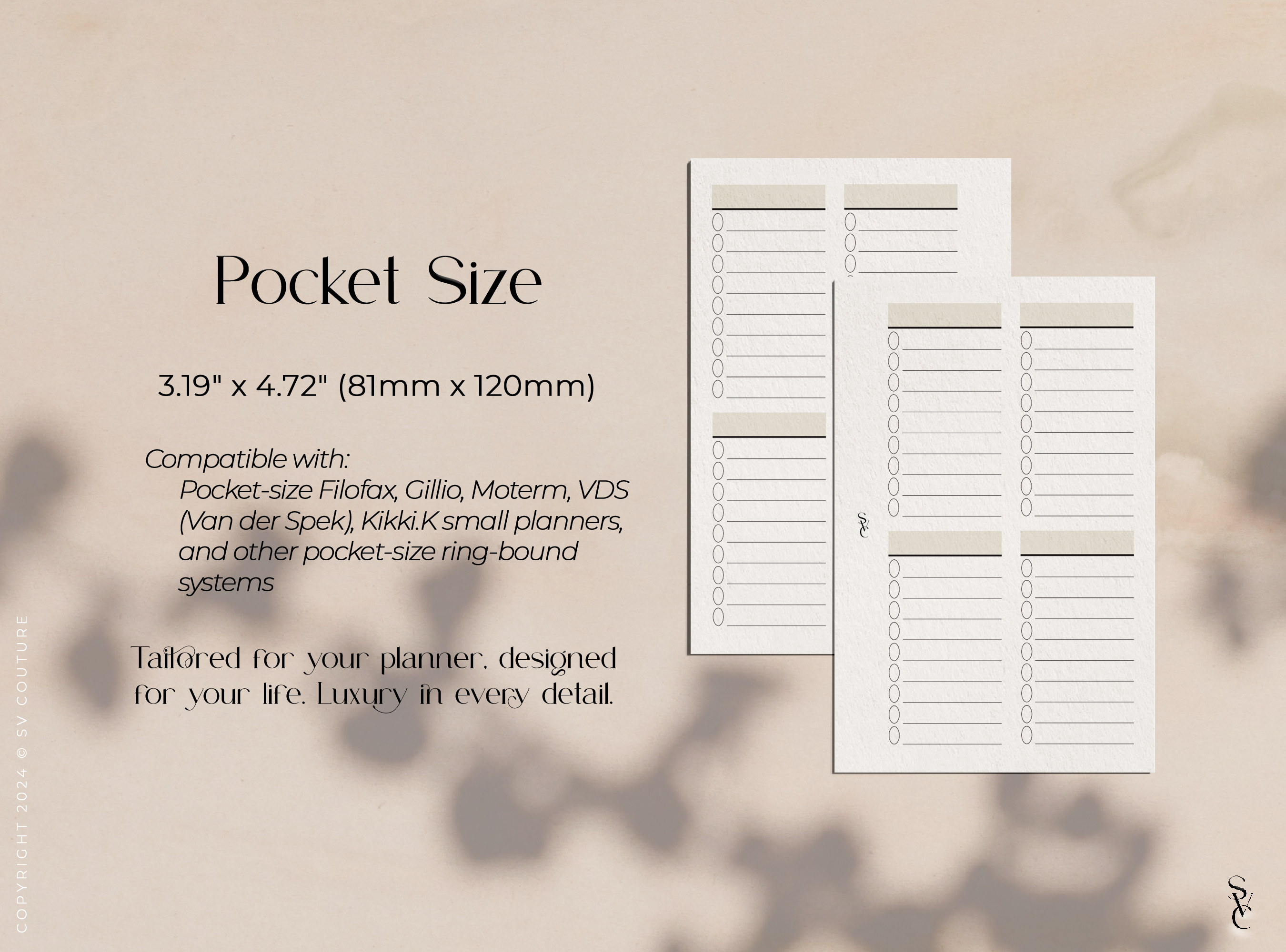 Quad Column Checklist