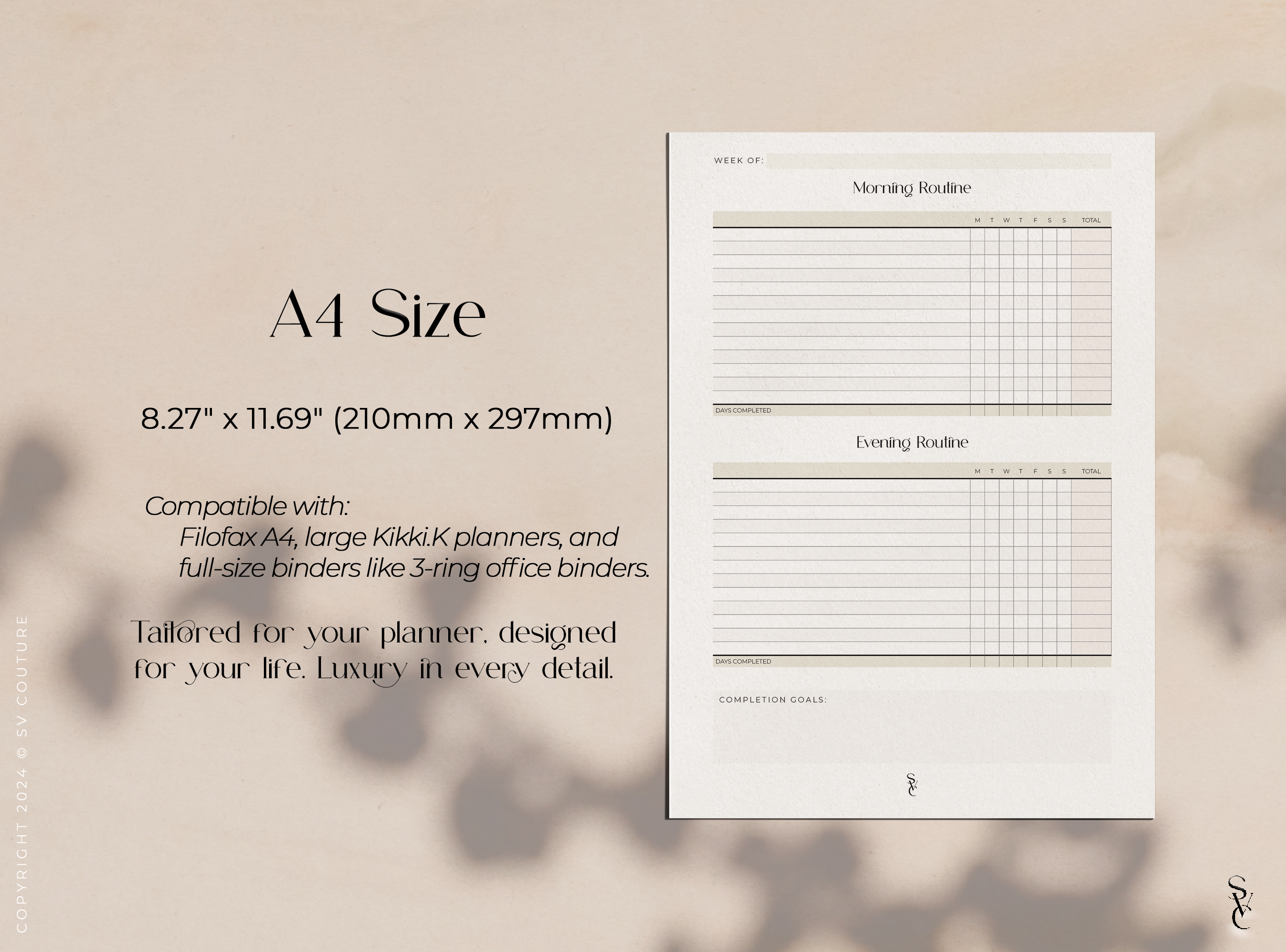 Morning & Evening Routine Tracker