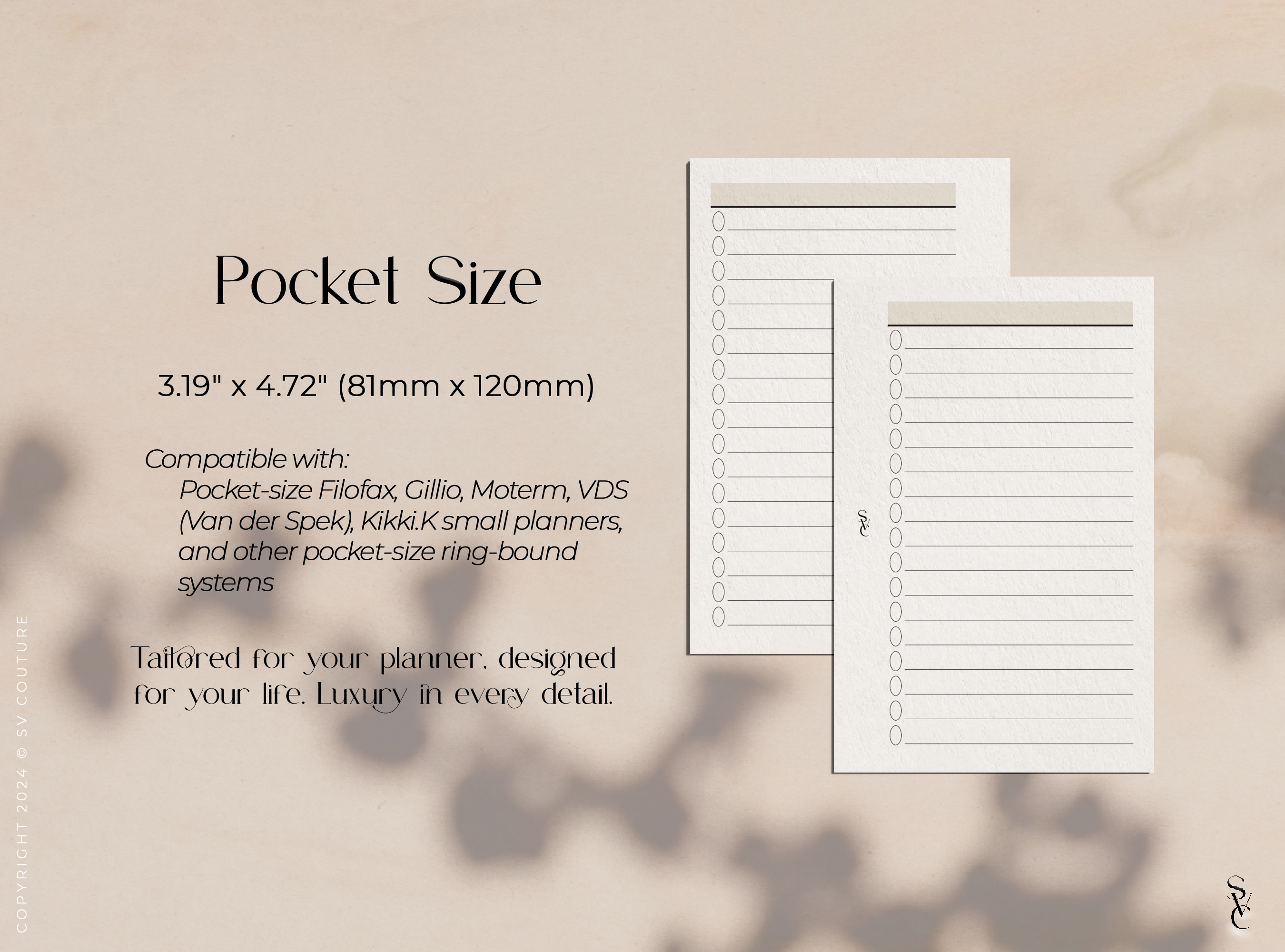 Single Column Checklist