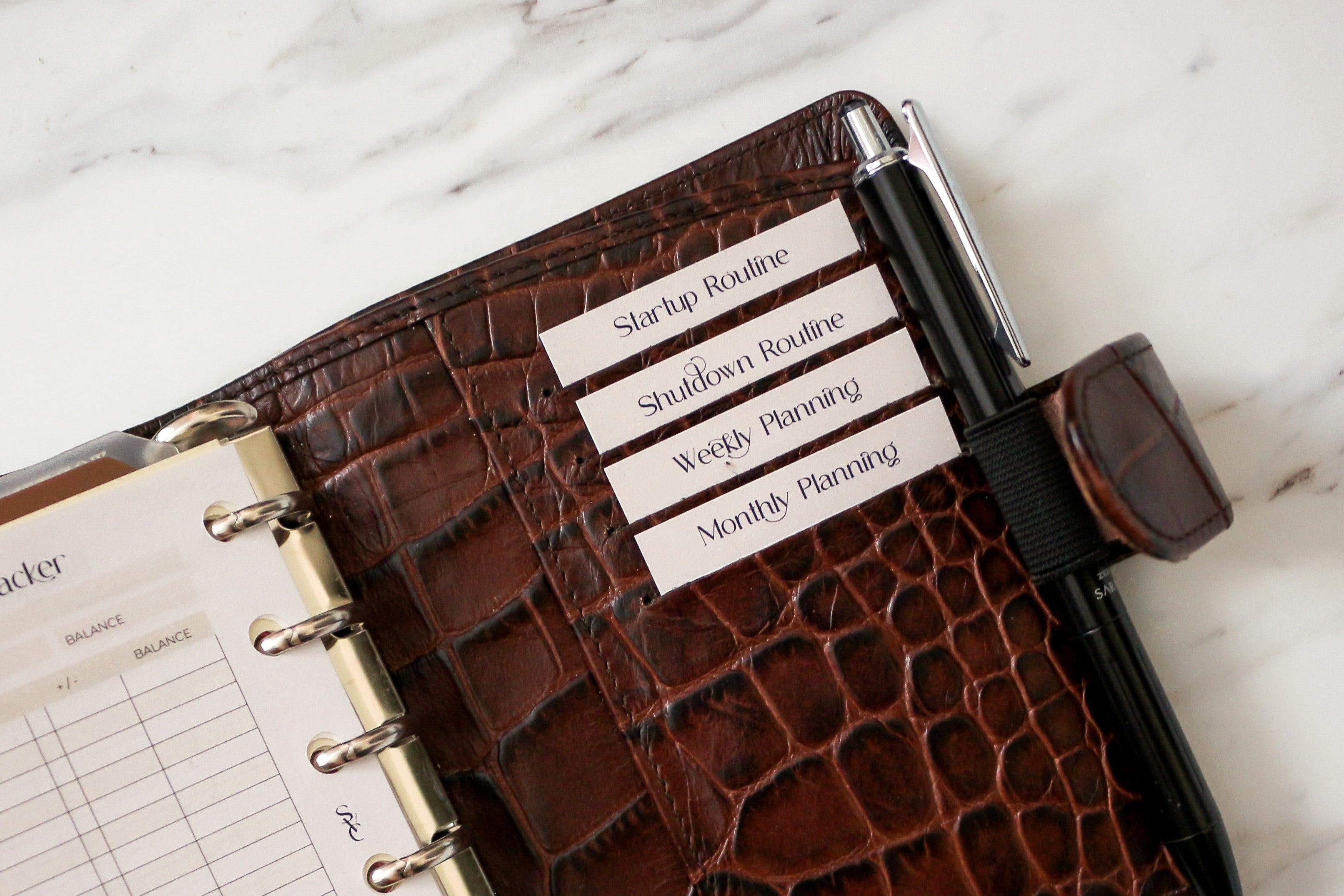 Workday Productivity Routine Cards (Editable)