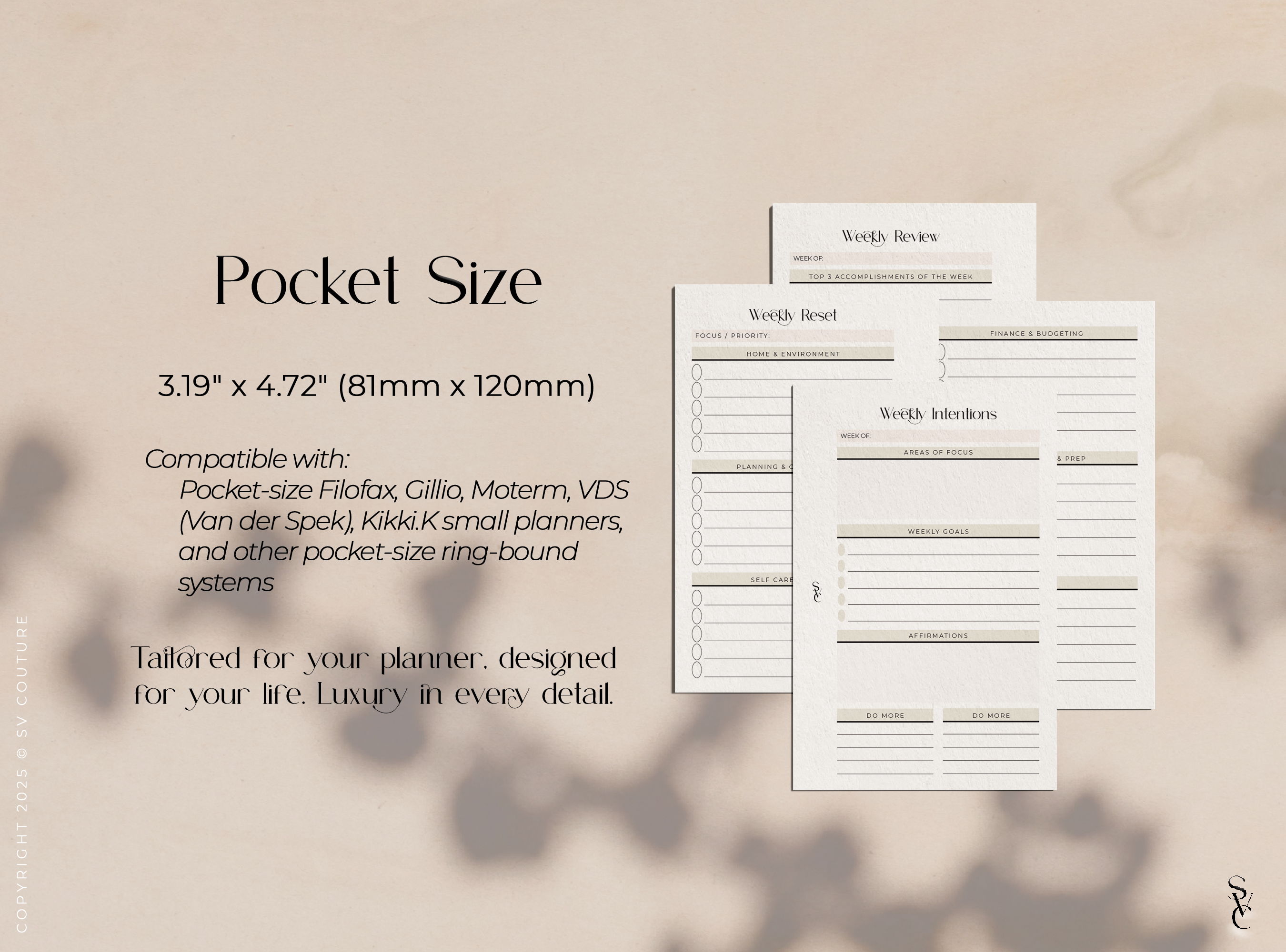 Weekly Reset Planner