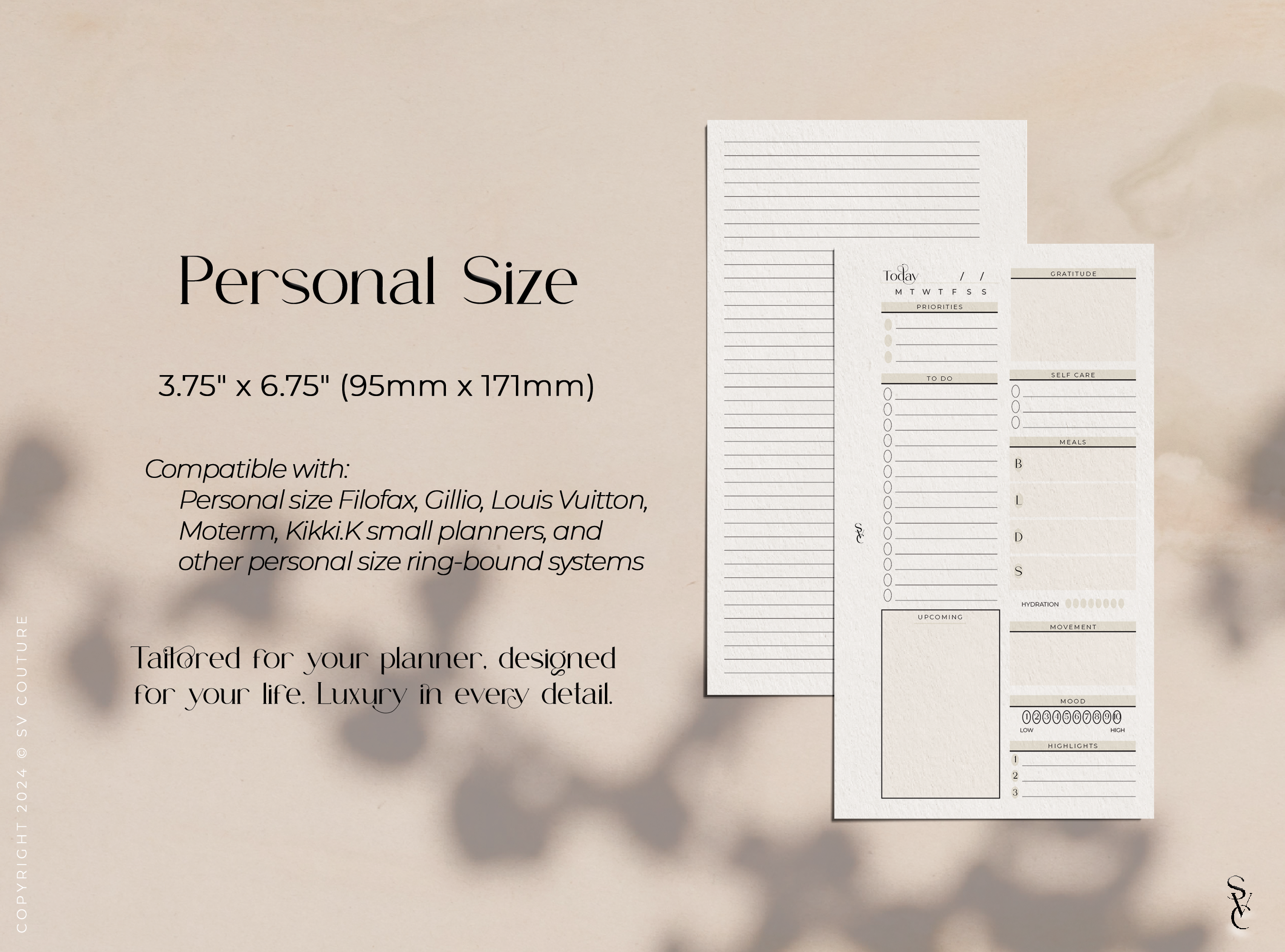 SV Signature Dailies + Lined Notes