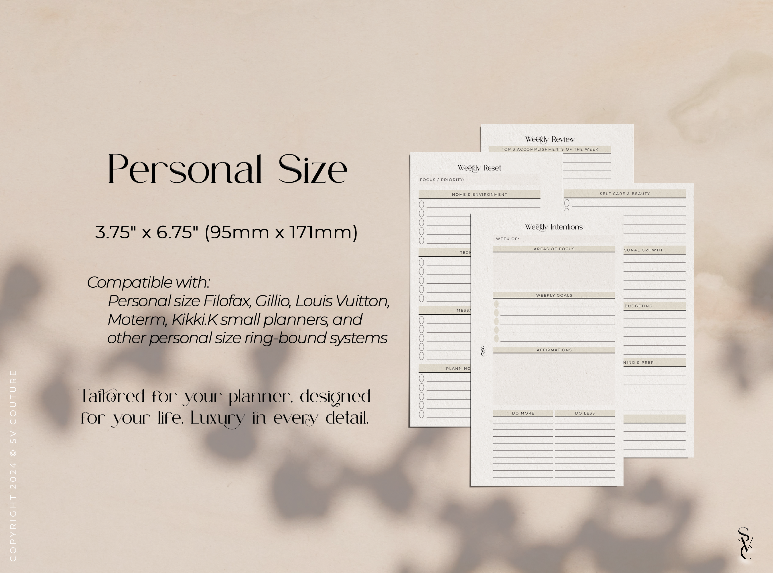 Weekly Reset Planner