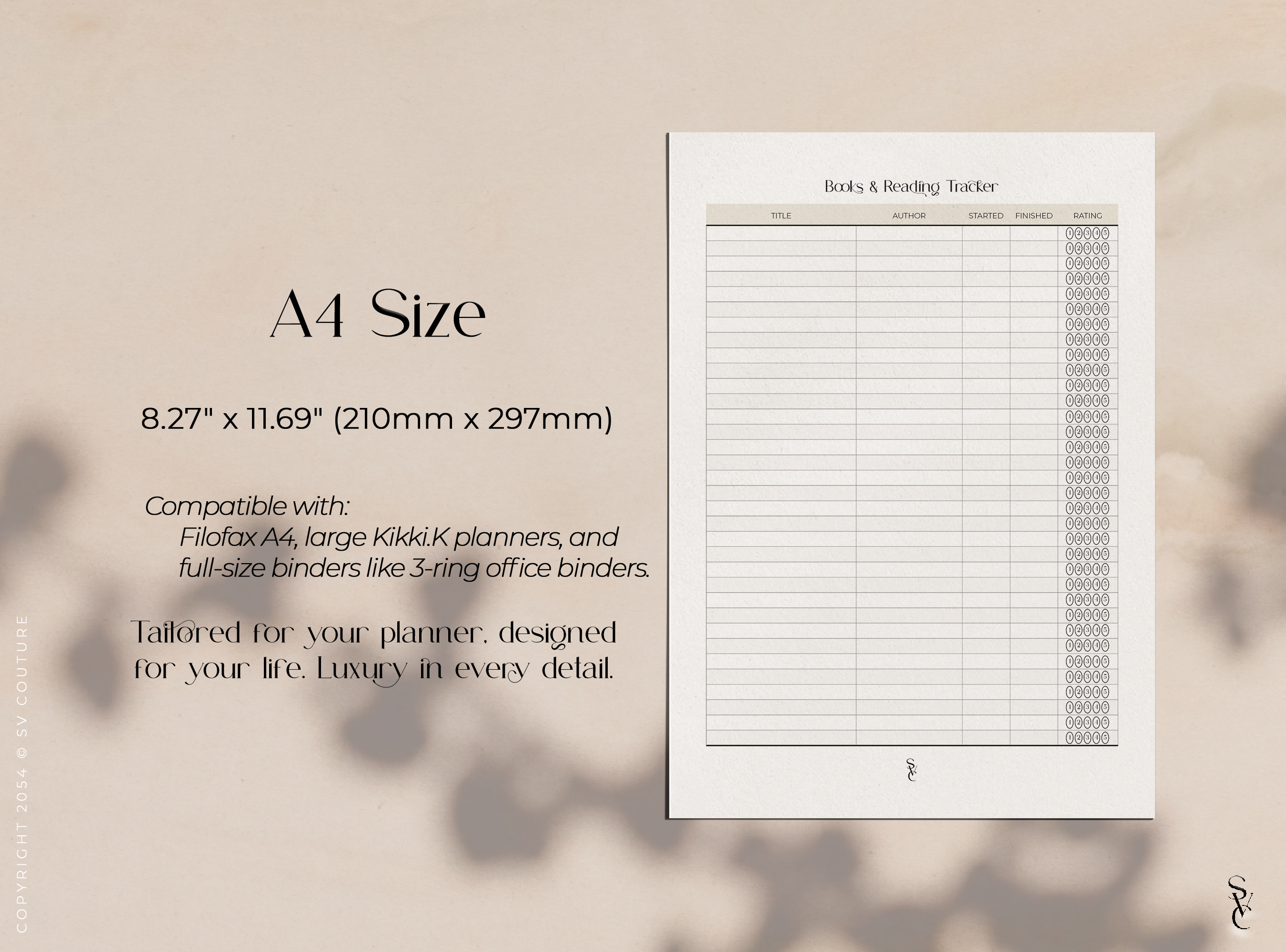 Books & Reading Tracker with Ratings