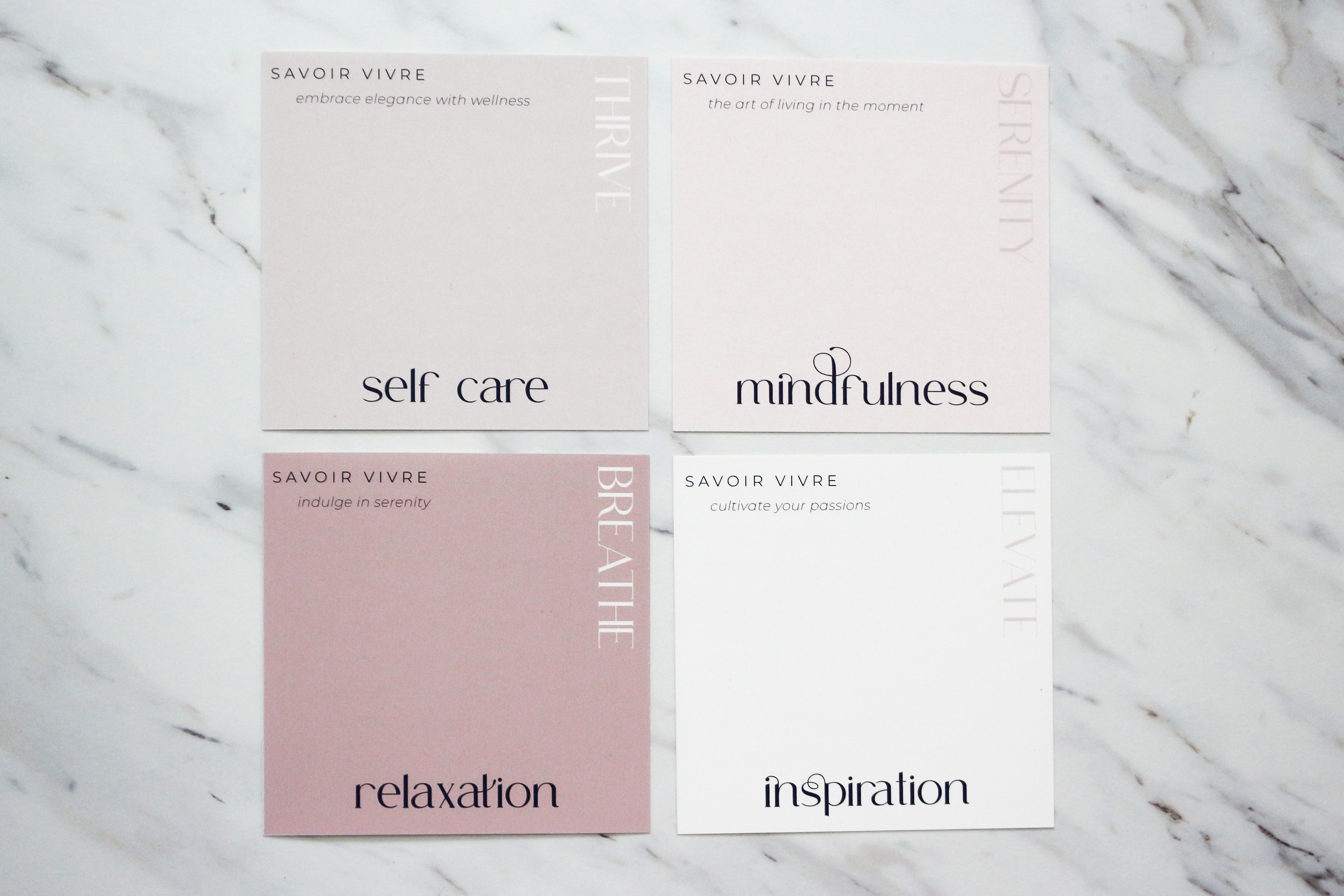 Self Care & Lifestyle Menu Cards (Editable)