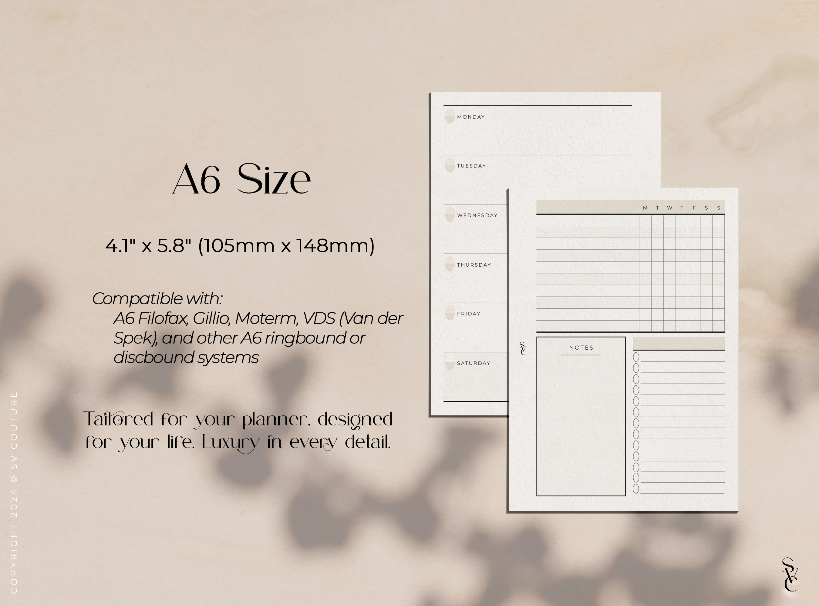Task Based Weekly Planner (Undated)