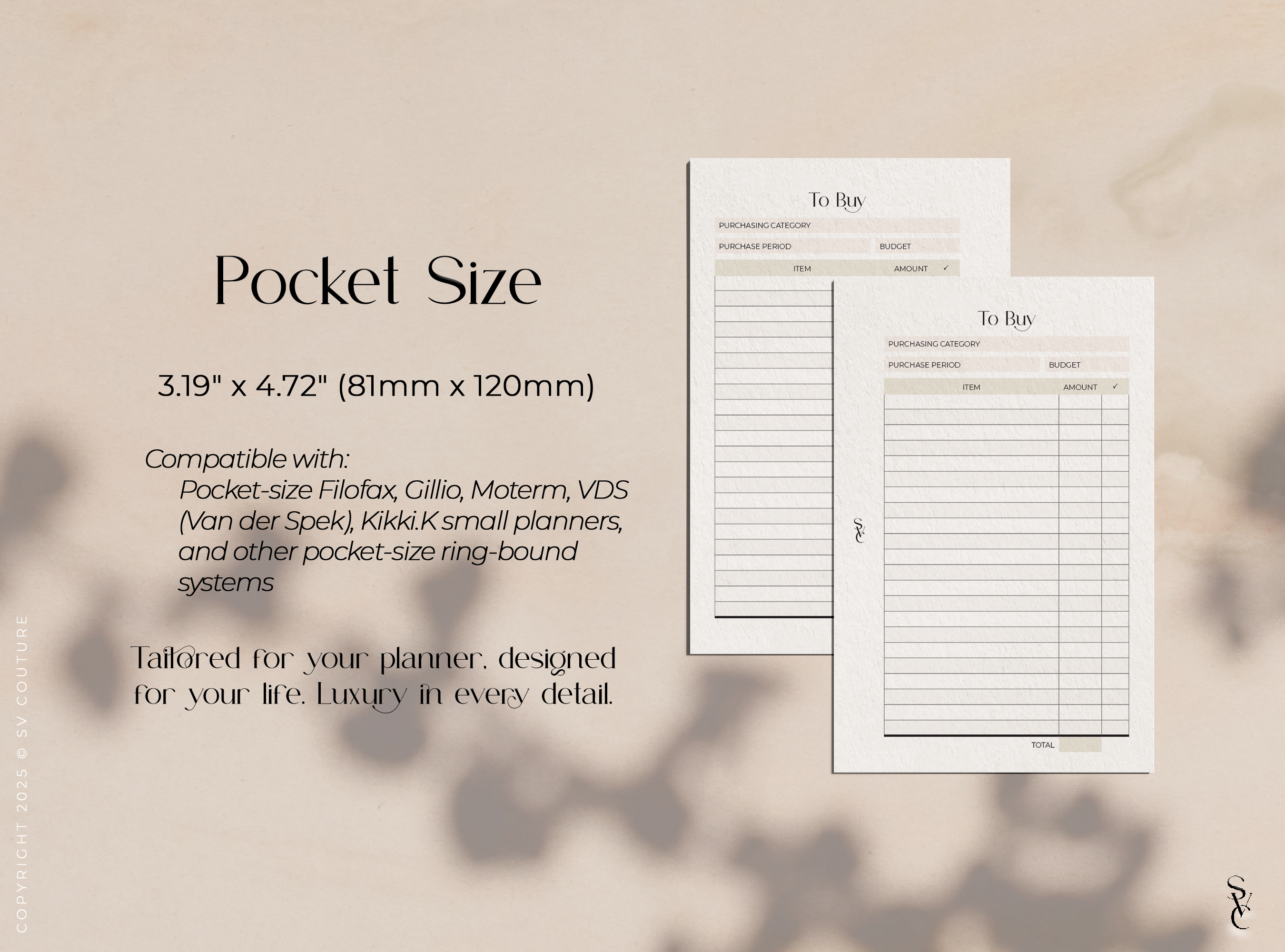 To Buy/Shopping List with Prices