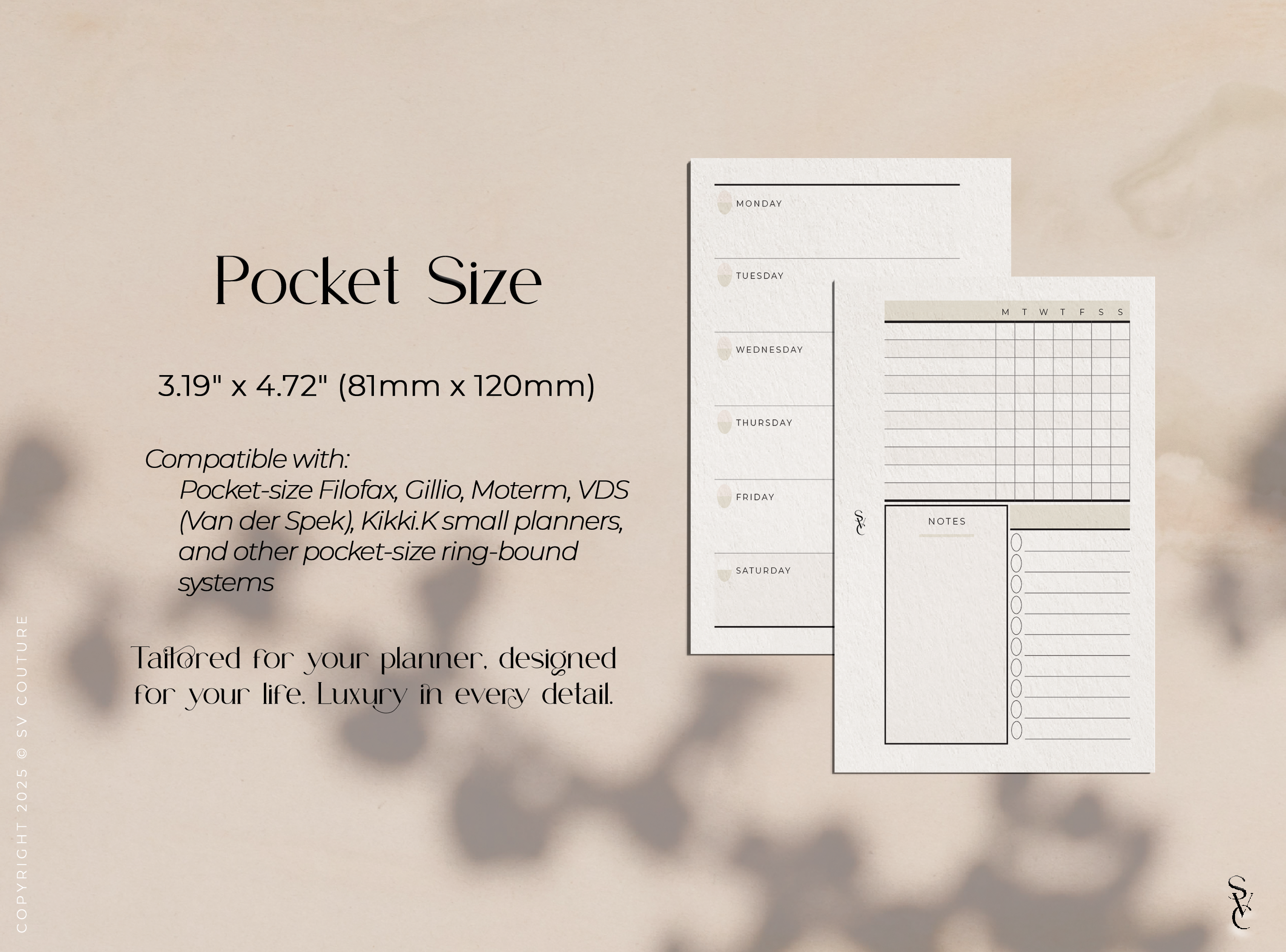 Task Based Weekly Planner (Undated)