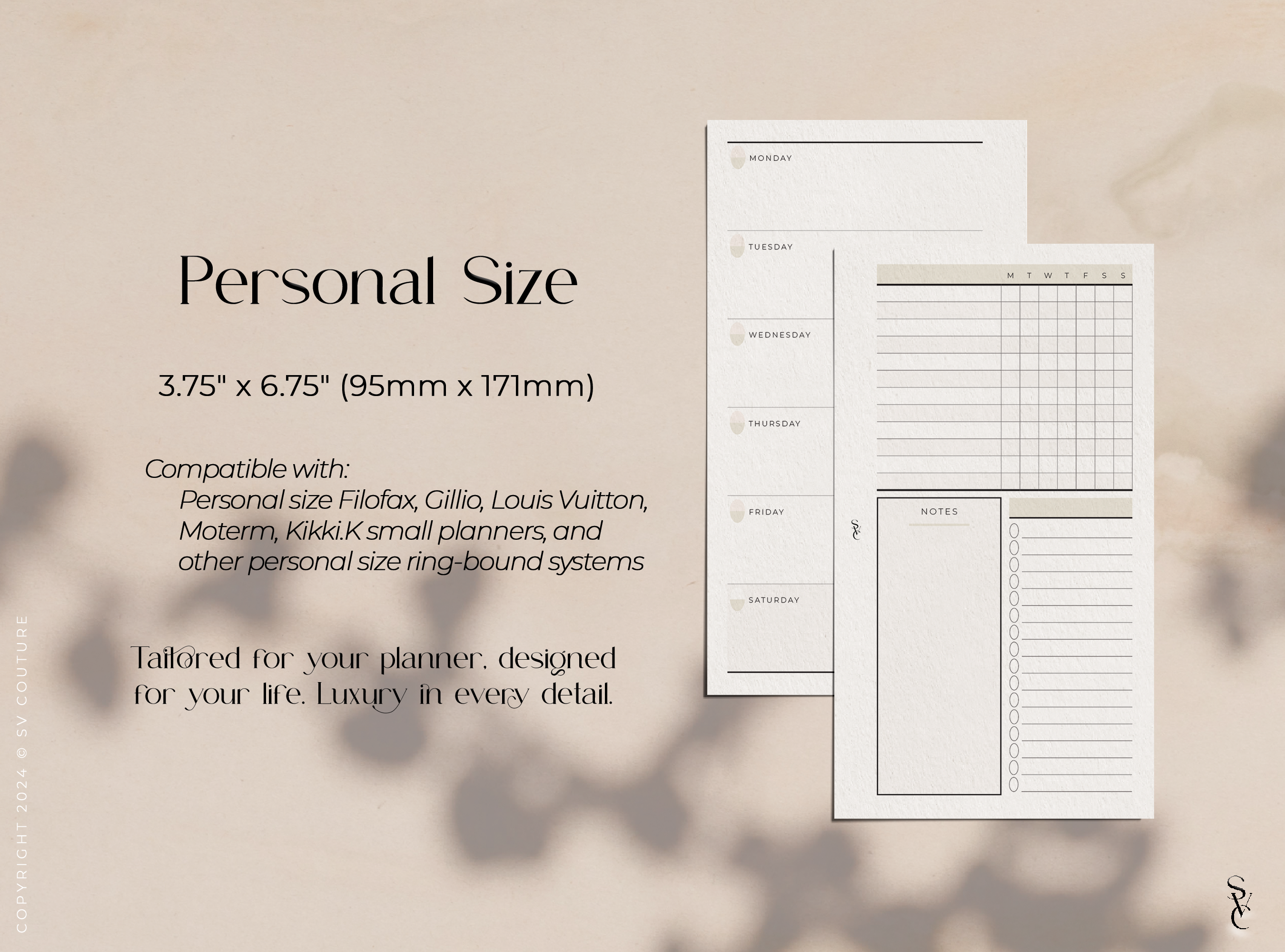 Task Based Weekly Planner (Undated)