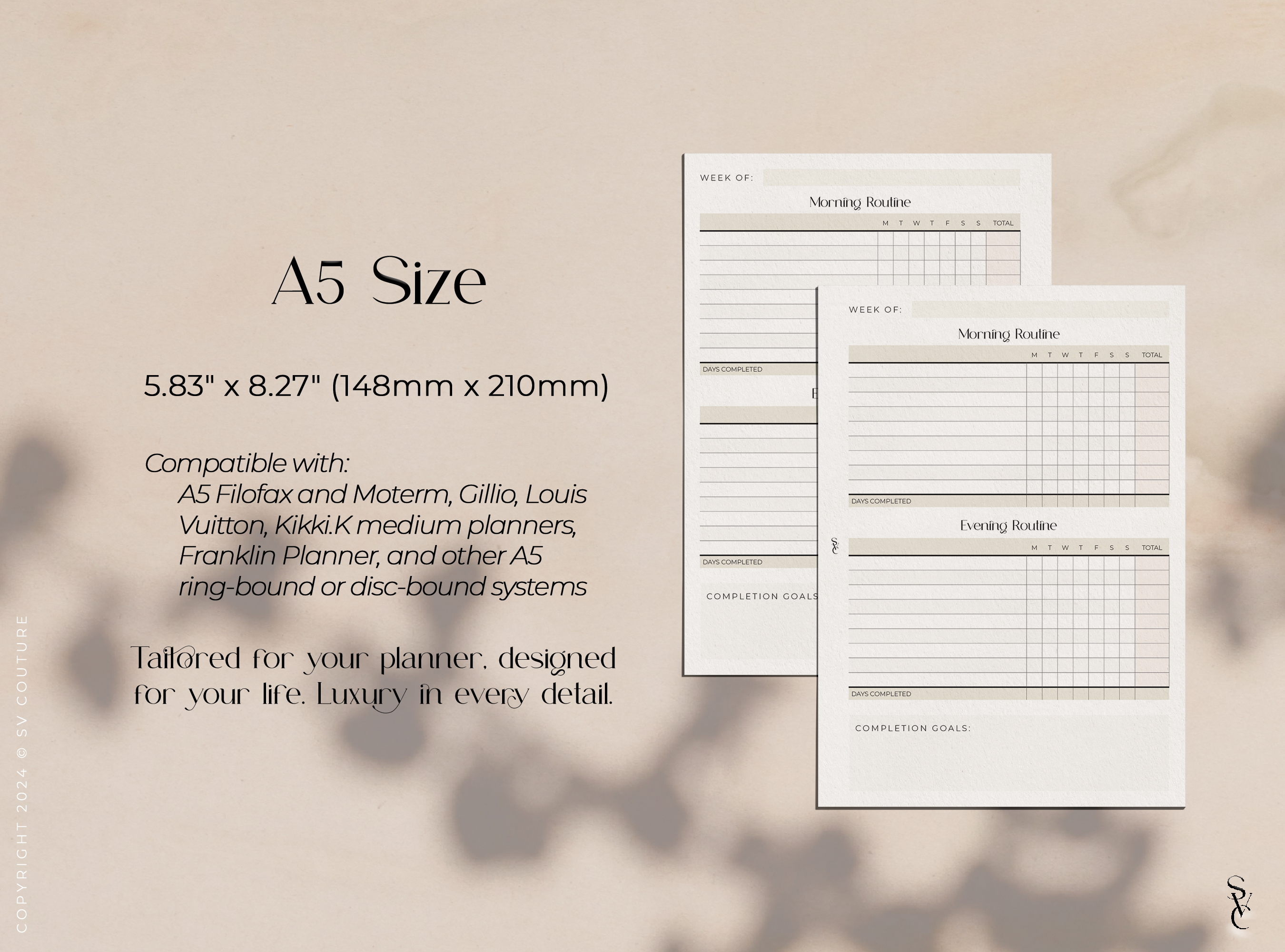 Morning & Evening Routine Tracker
