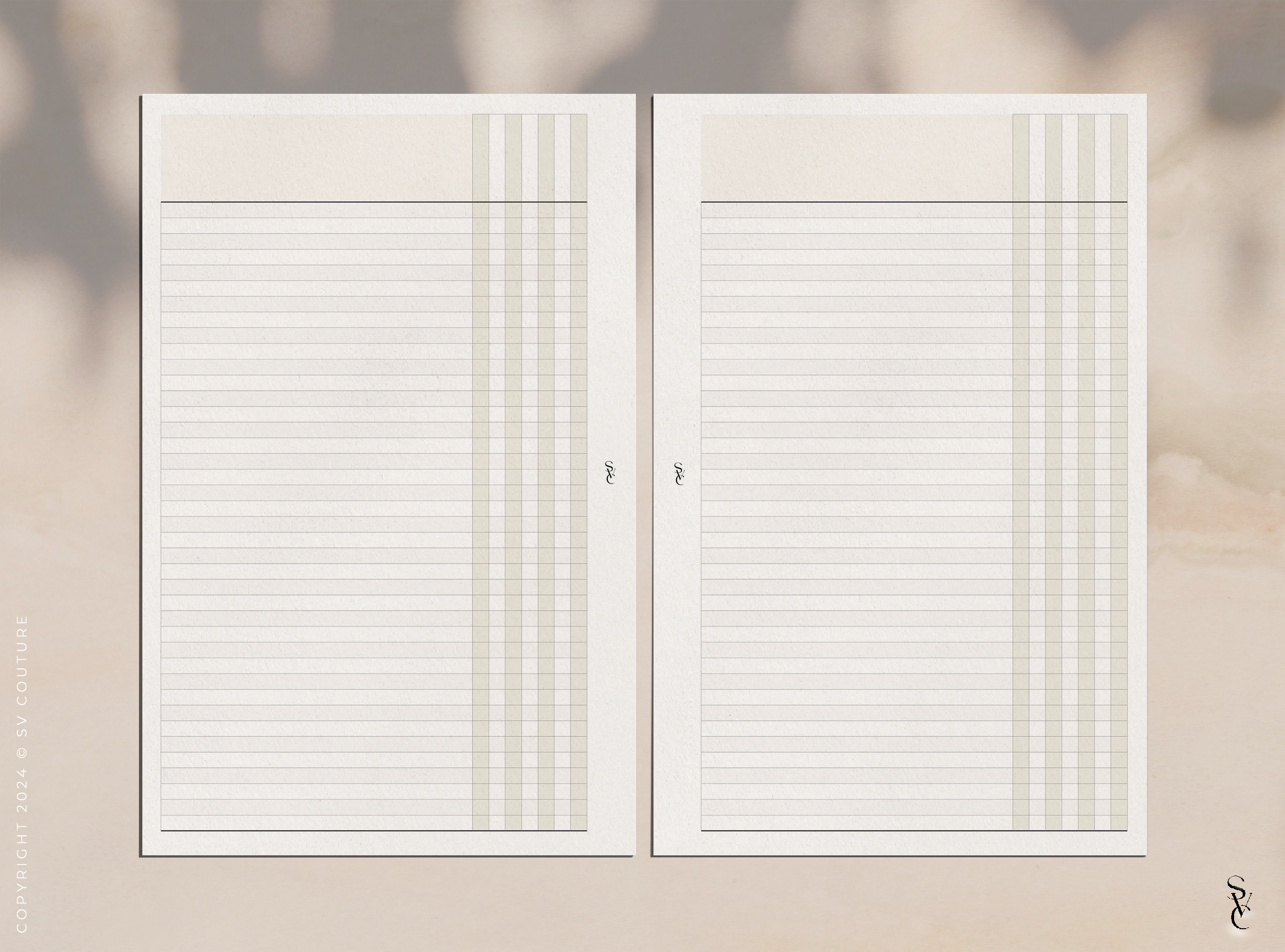 Categorized List (7 Column)