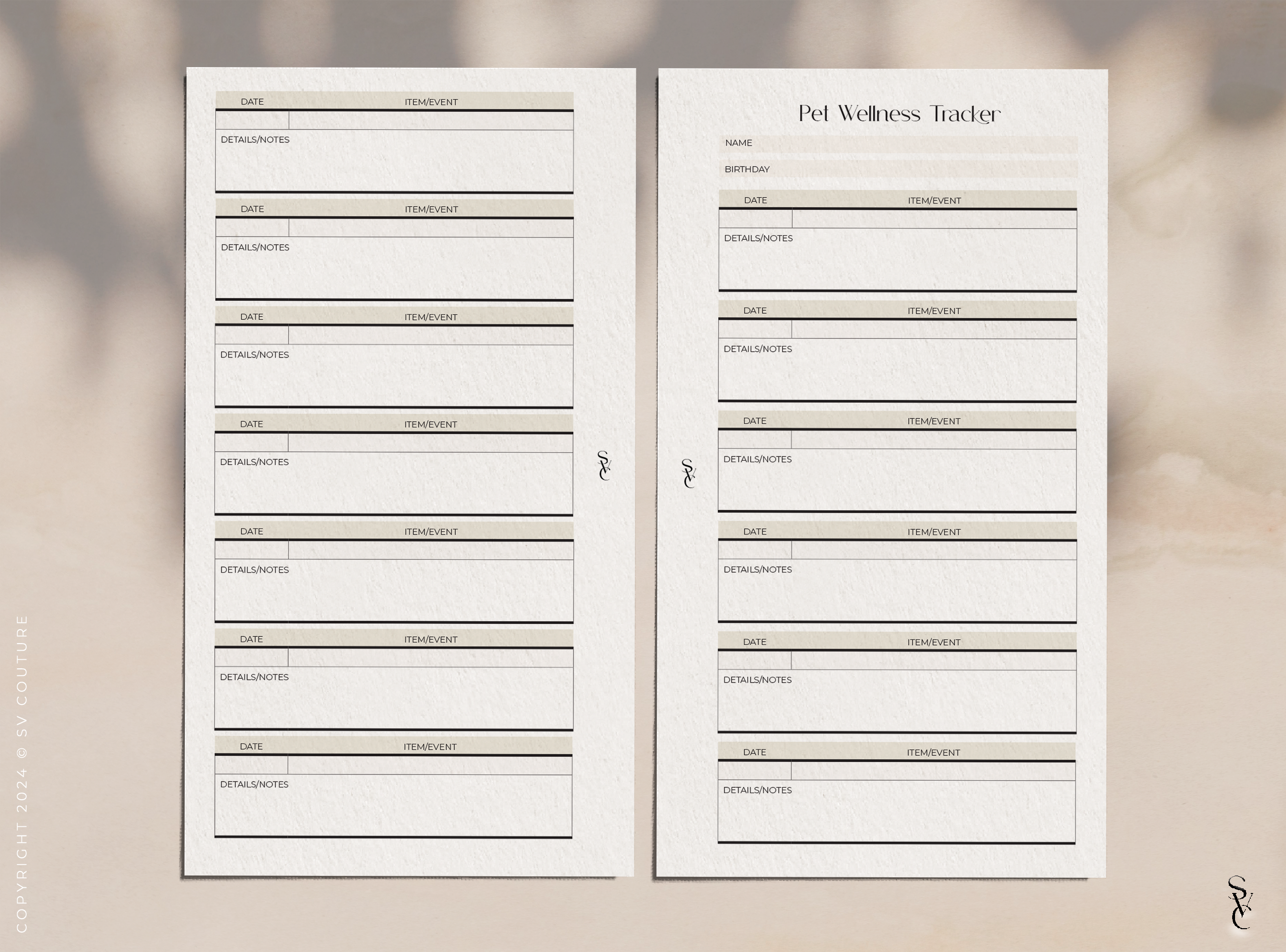 Pet Wellness Tracker