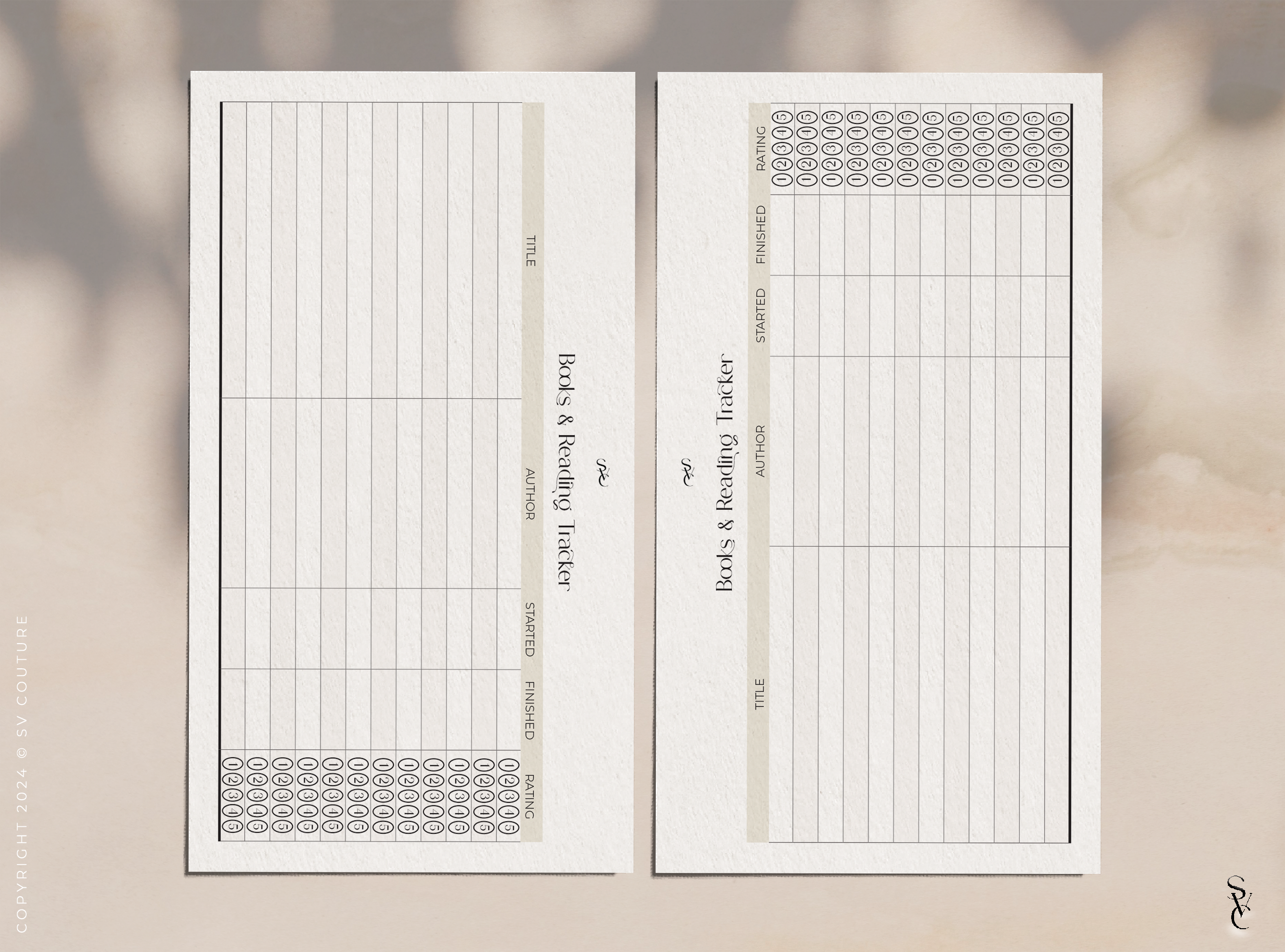 Books & Reading Tracker with Ratings