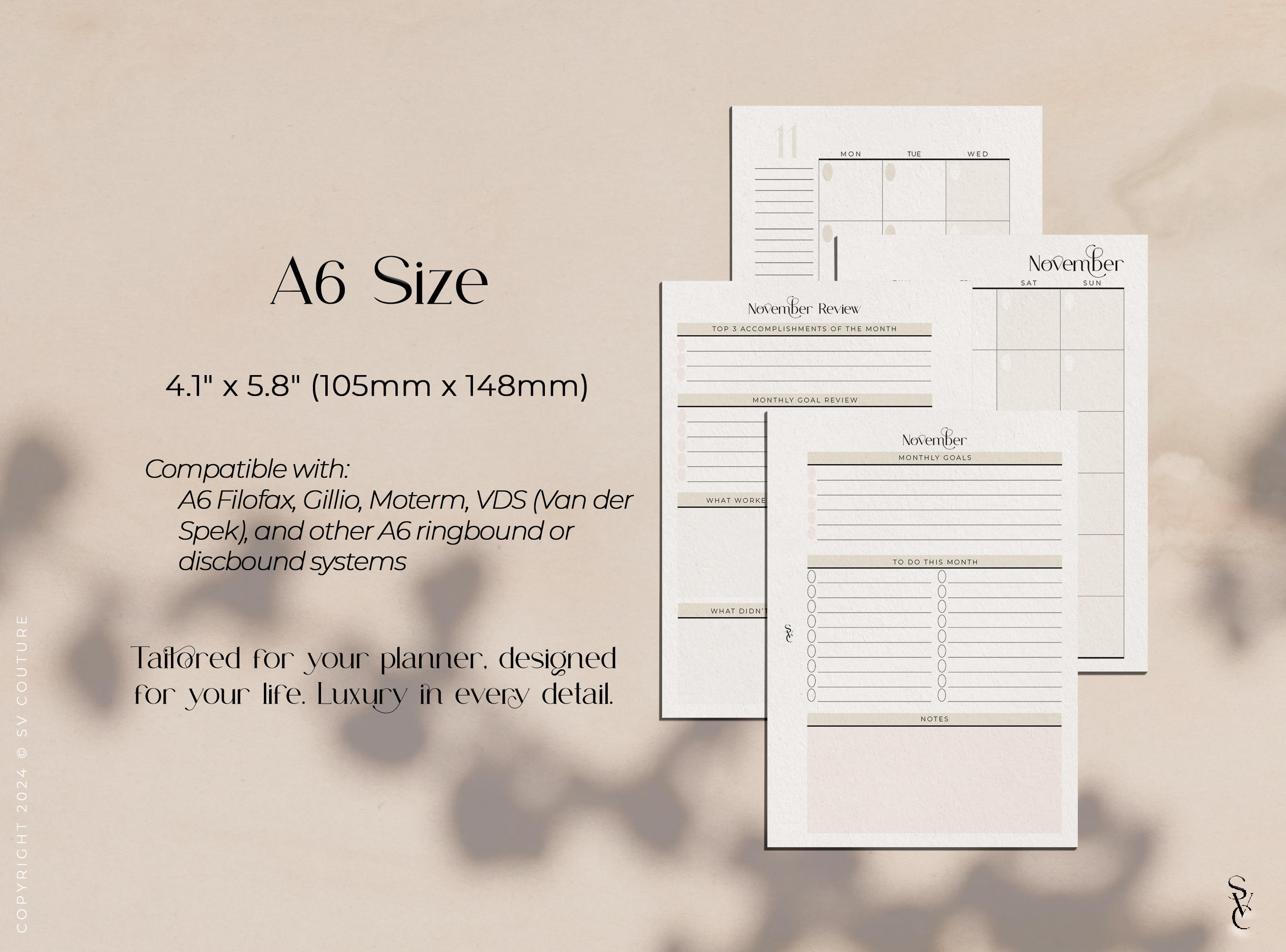 Monthly Planner & Review