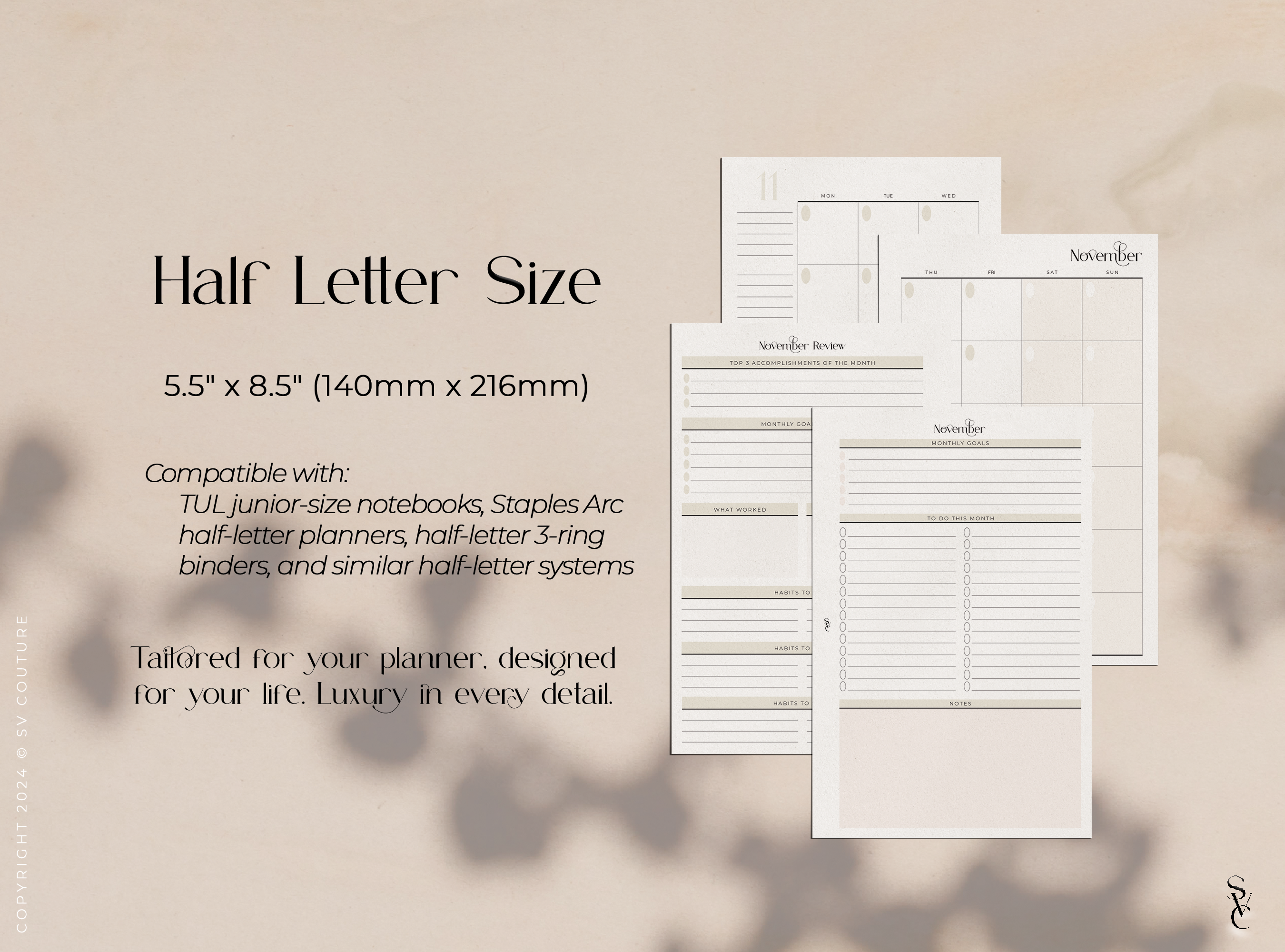 Monthly Planner & Review