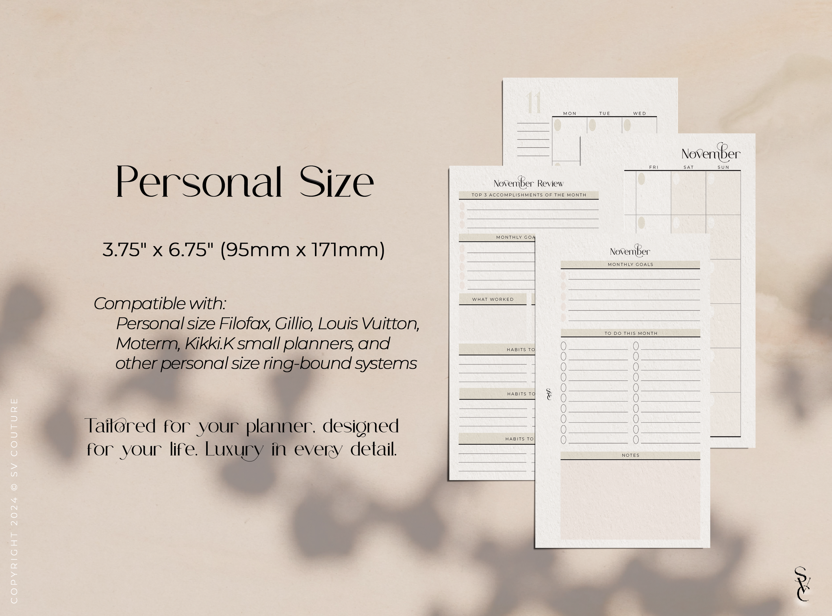 Monthly Planner & Review