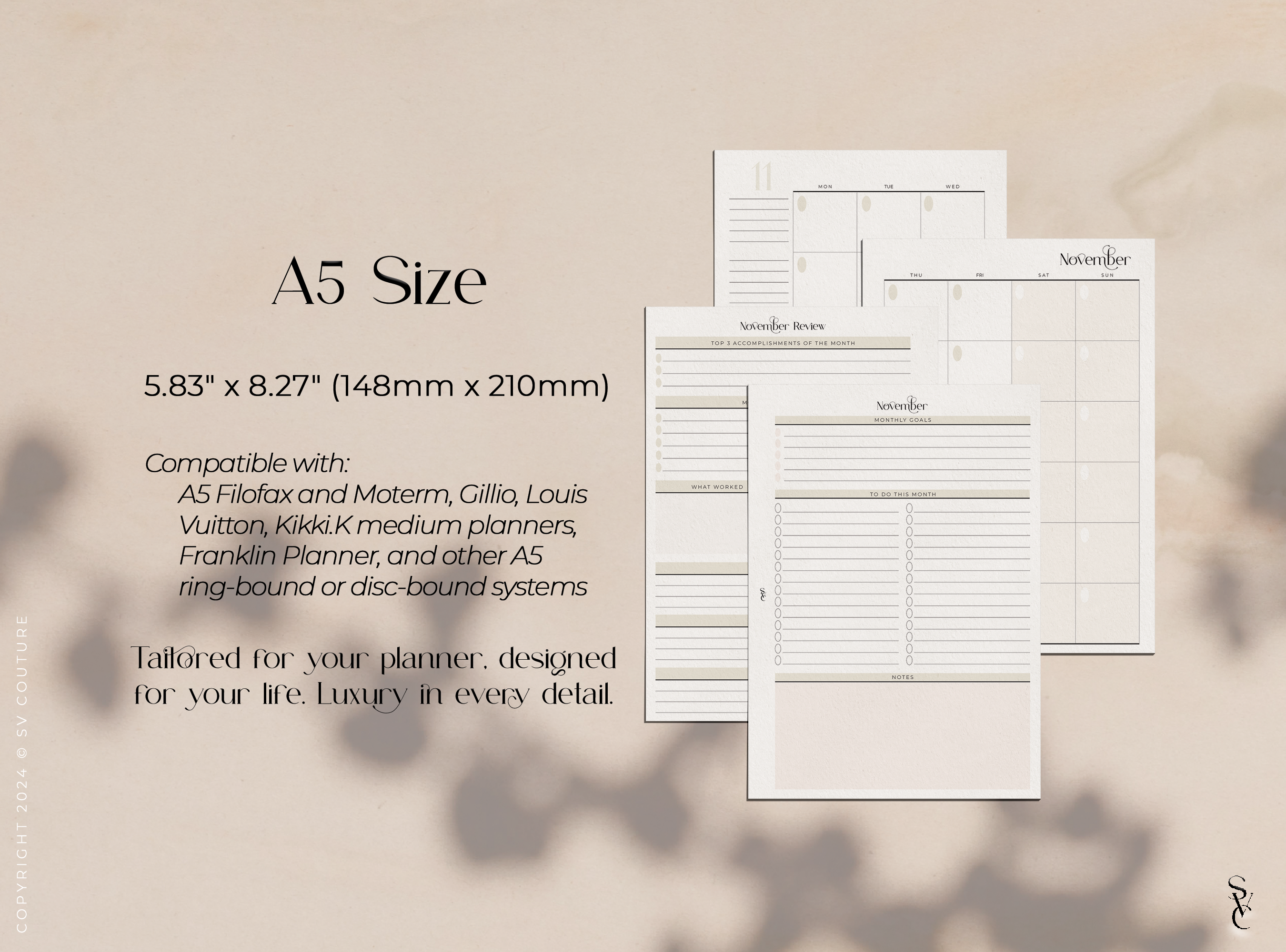 Monthly Planner & Review