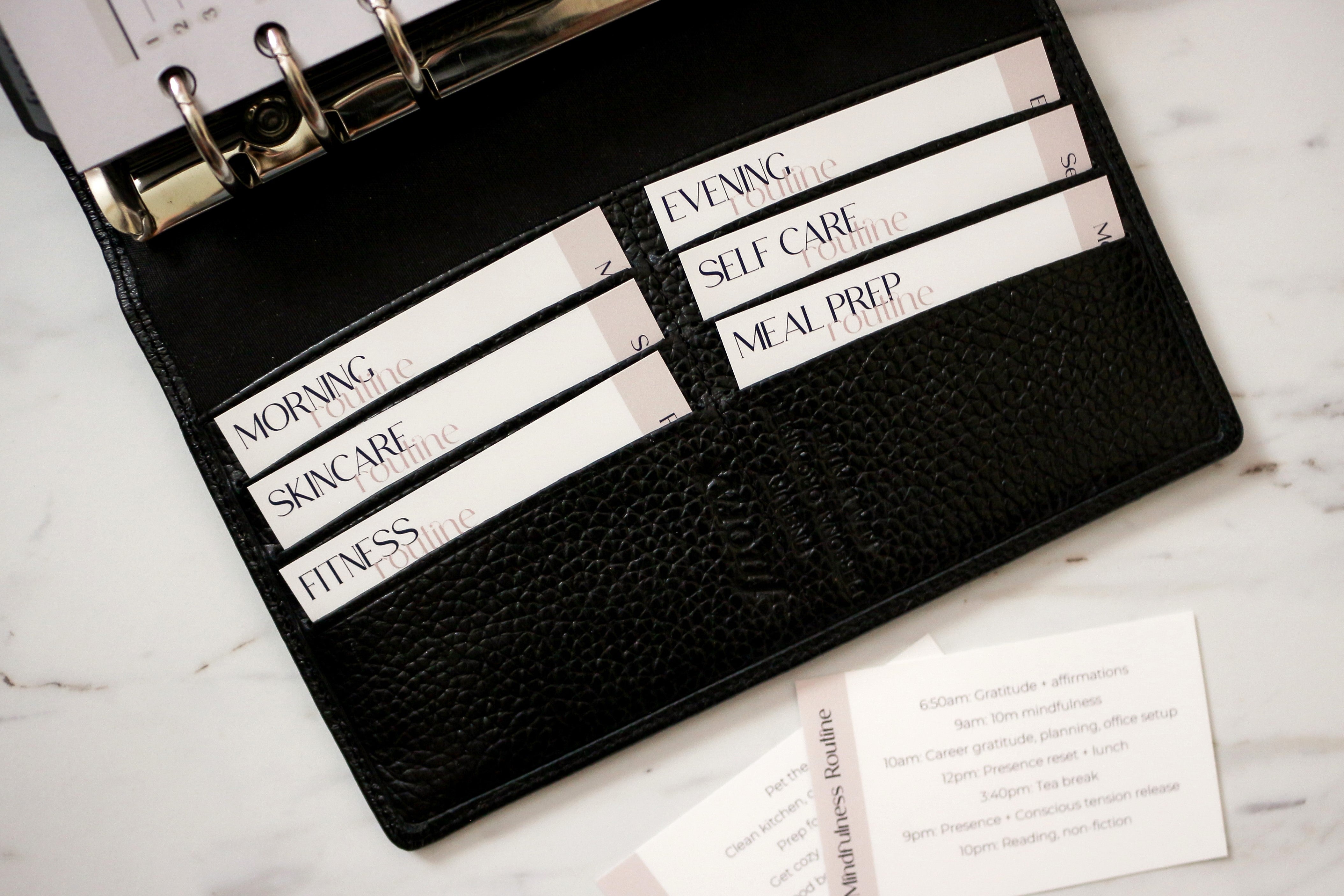 Wellness & Self Care Routine Cards (Editable)